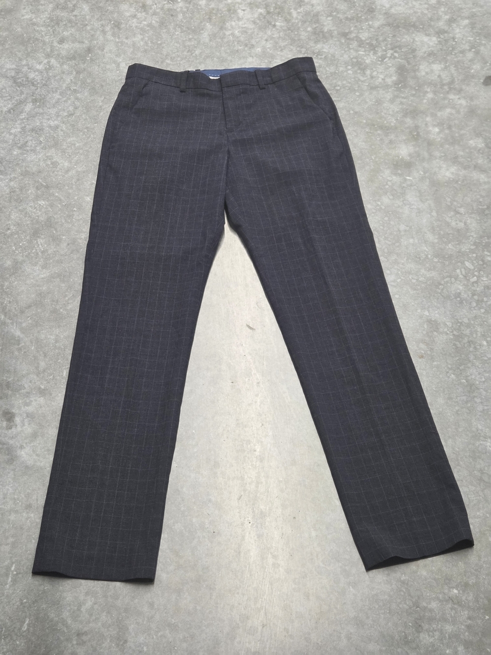 Perry Ellis Windowpane Dress Pants Dark Academia Old Money Size 30x32